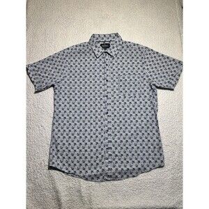 Nat Nast Men's Luxury Shirt Size XL Gray Floral 100% Cotton RN 59786 India NWOT